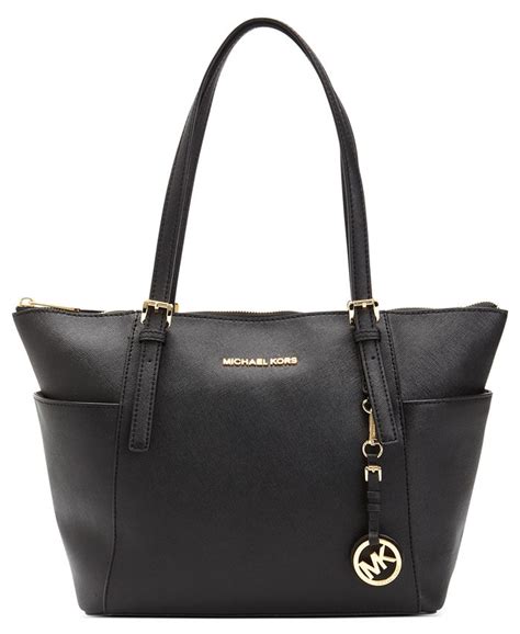 michael kors jet set travel east west tote black|jet set top zip tote.